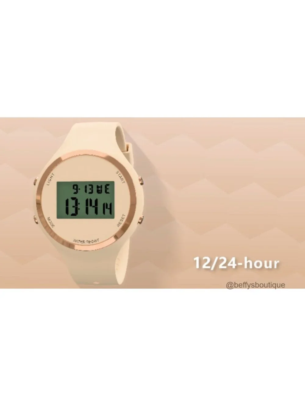 Digital Sport Watch LED Backlight Alarm Chronograph Water Resistant Women's